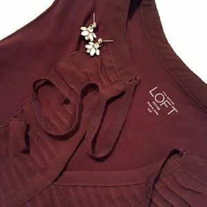 Ann Taylor LOFT Sleeveless Ruffle Top